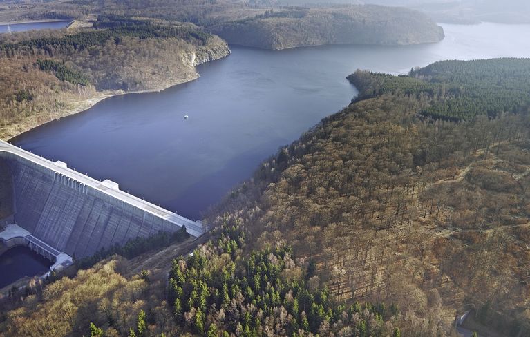 The Rapp-Bode Dam from above. Photo: UFZ